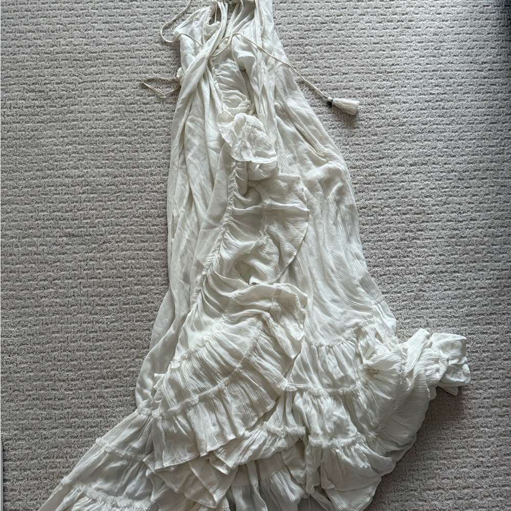 Free People Ruffled Wrap Dress XS